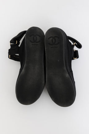 Grosgrain Platform Dad Sandals