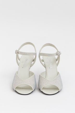 Crystal Peep Toe Sandals