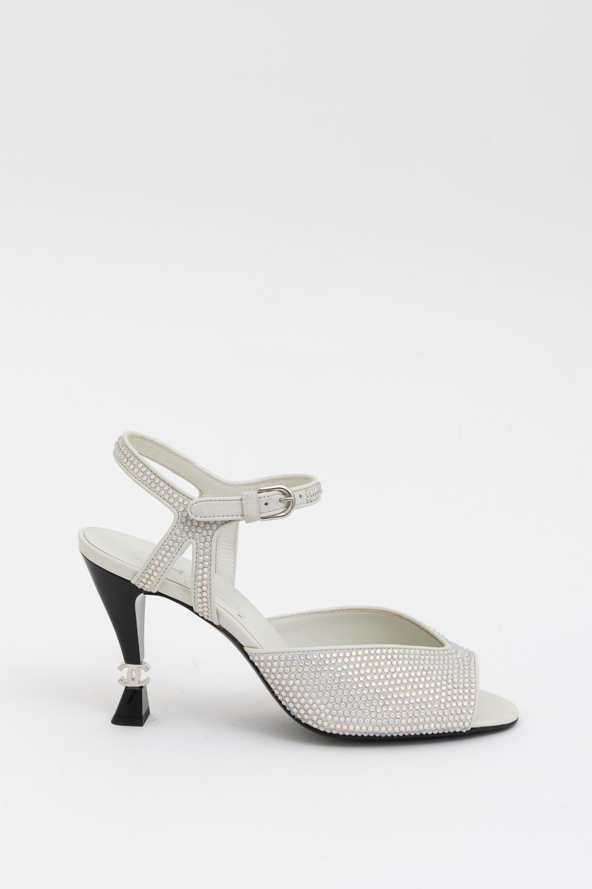 Crystal Peep Toe Sandals