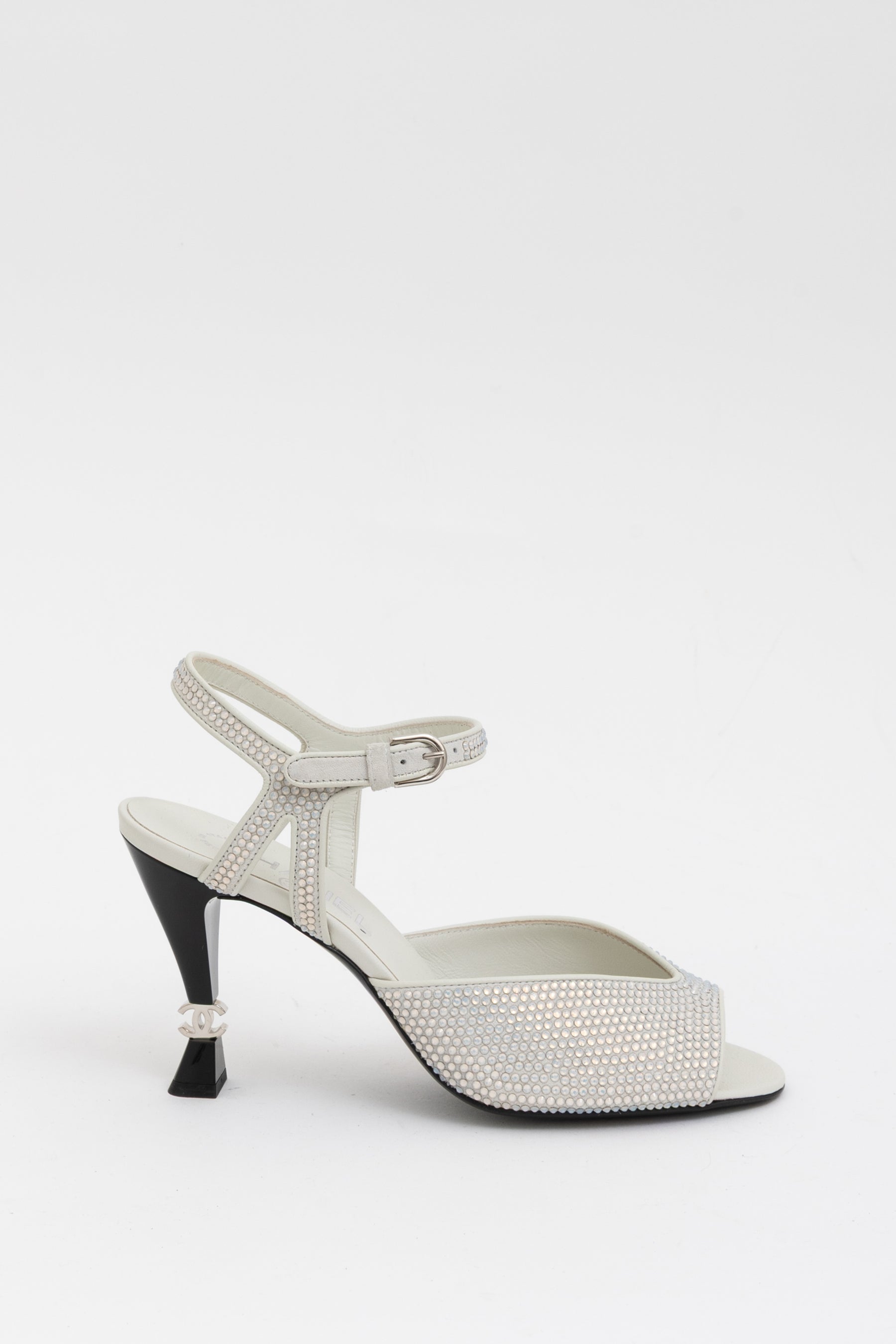 Crystal Peep Toe Sandals