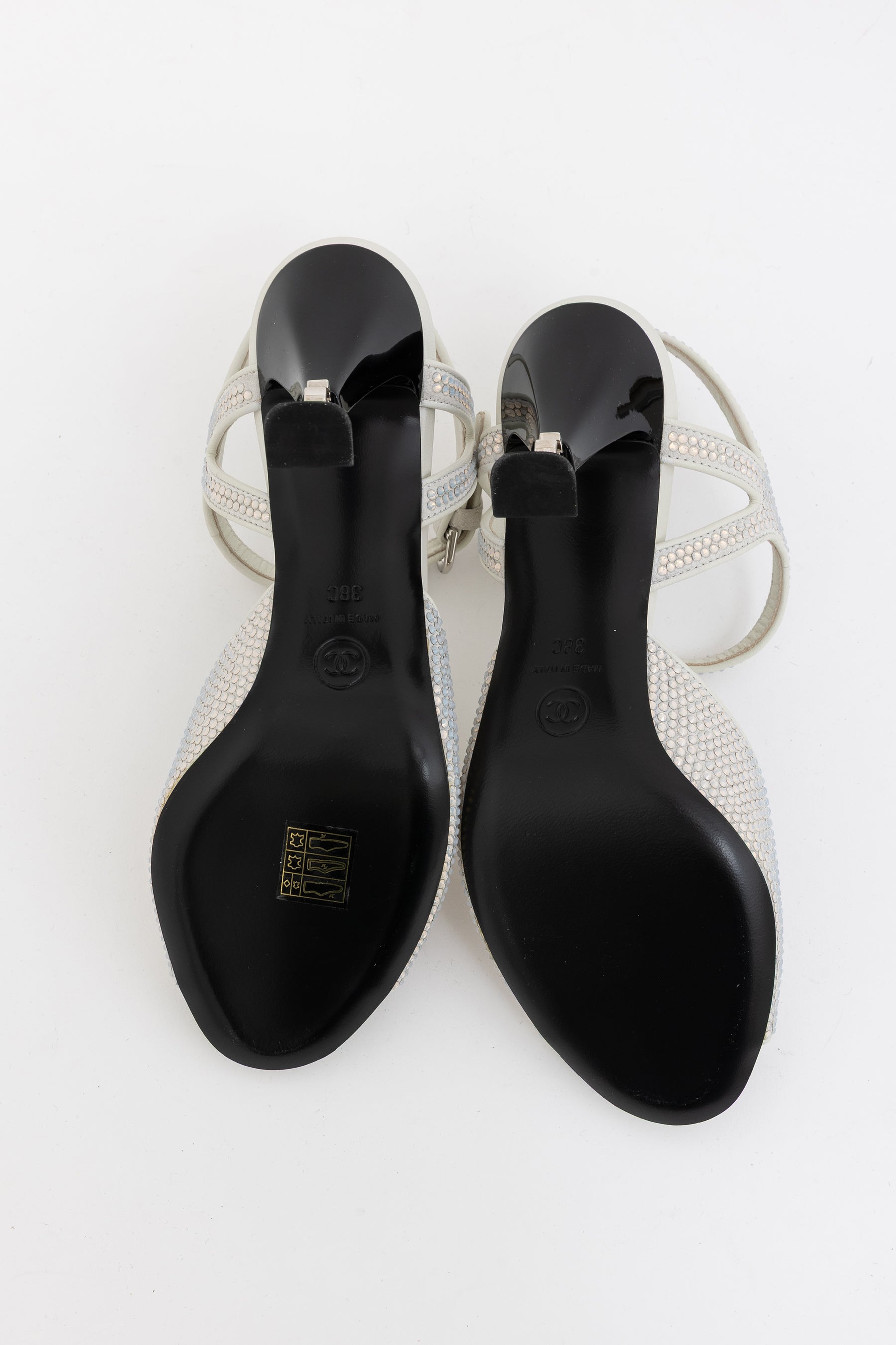 Crystal Peep Toe Sandals