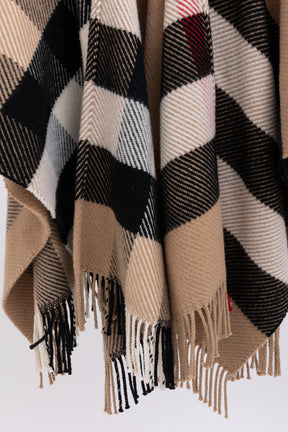 Plaid Poncho