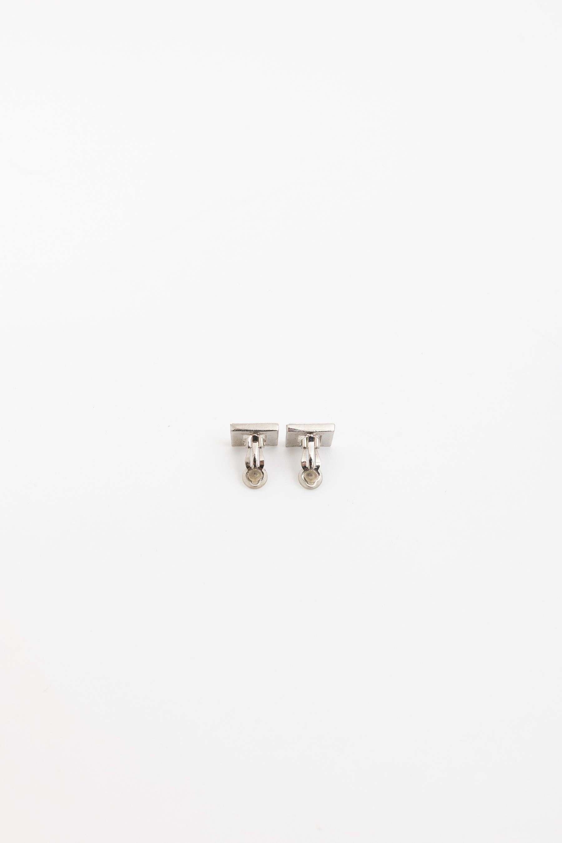 Crystal Square Clip On Earrings