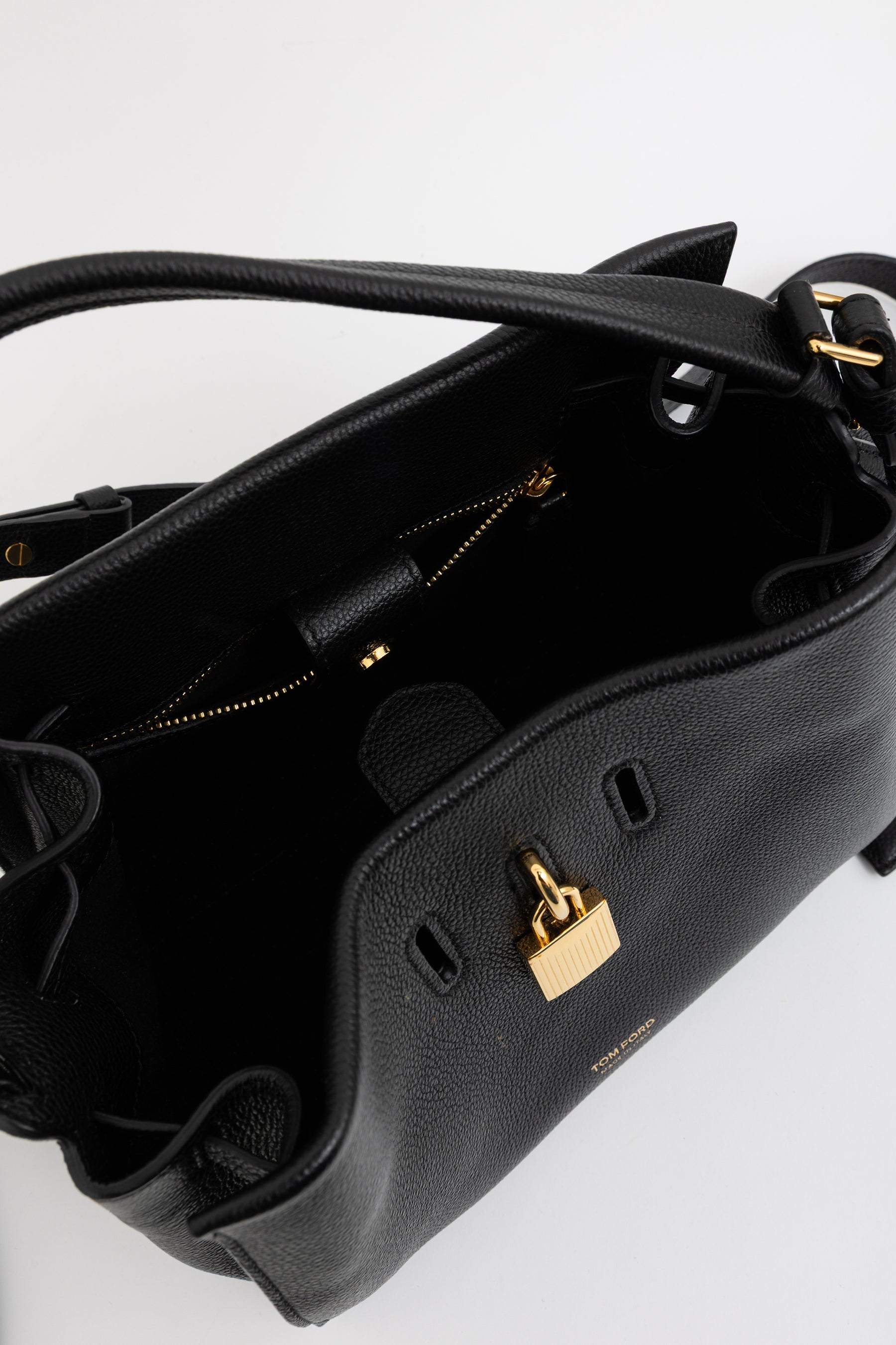 Small Padlock Top Handle Bag