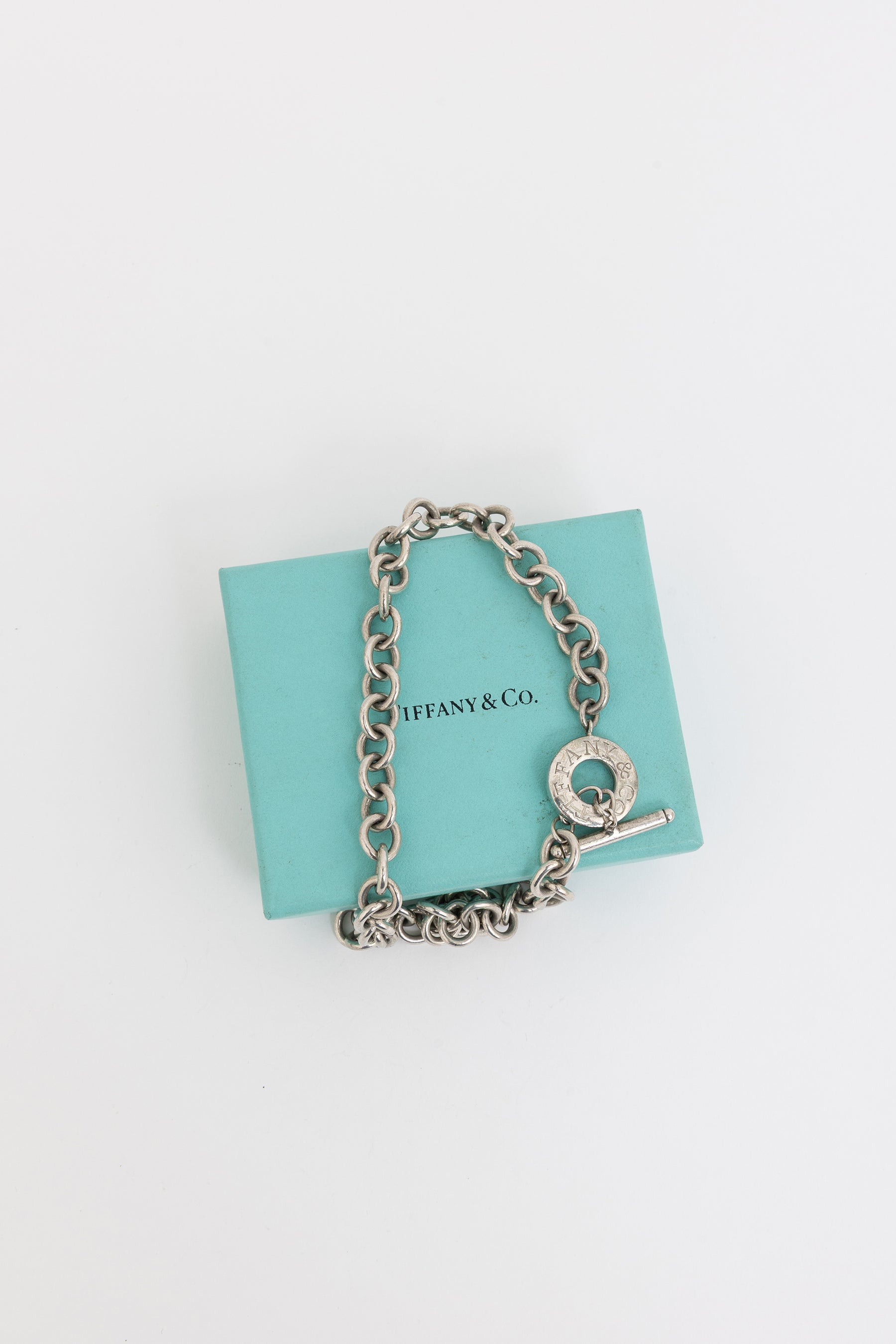 Tiffany & Co. Sterling Silver Toggle Heart Necklace