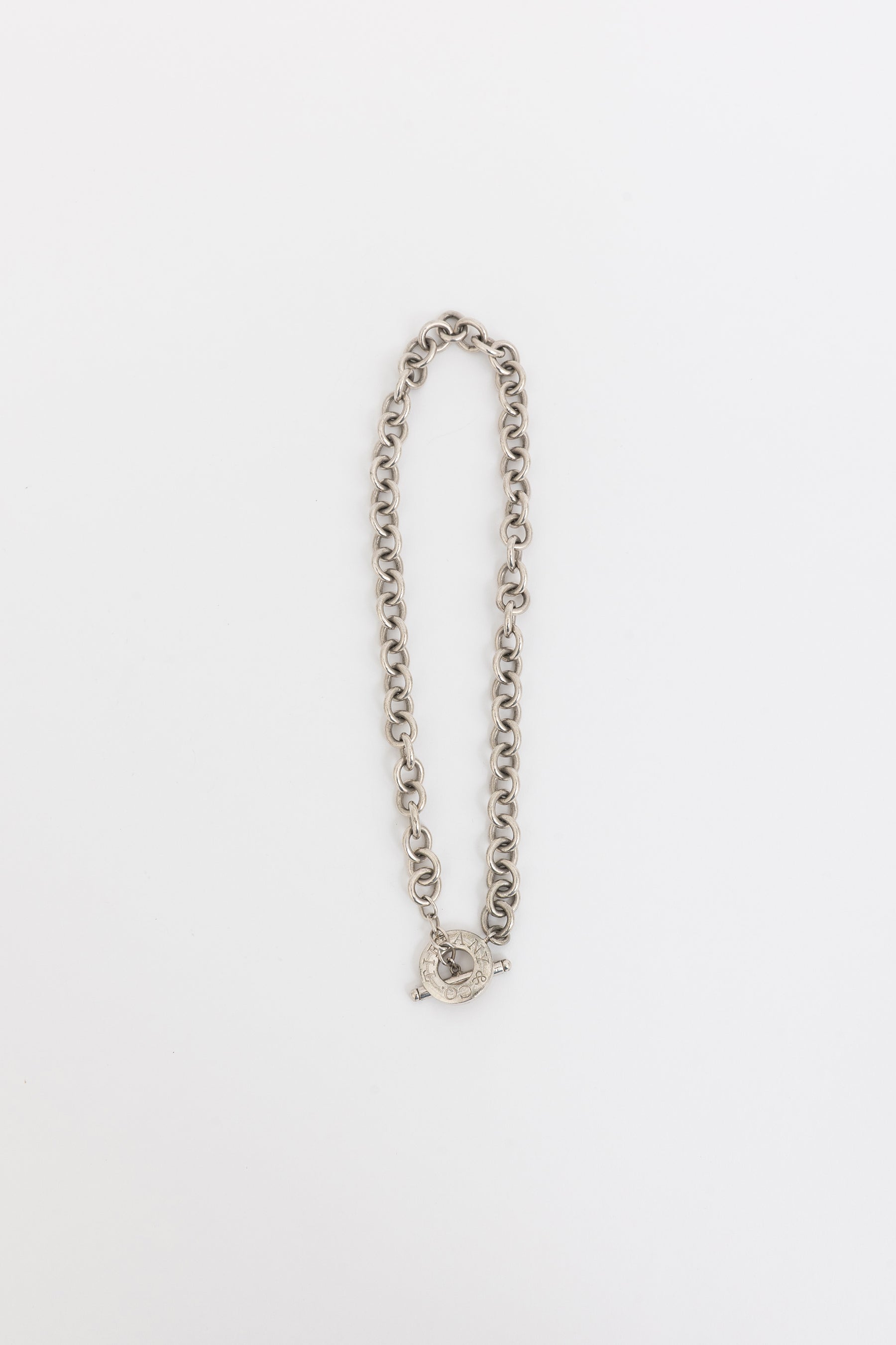 Tiffany & Co. Sterling Silver Toggle Heart Necklace
