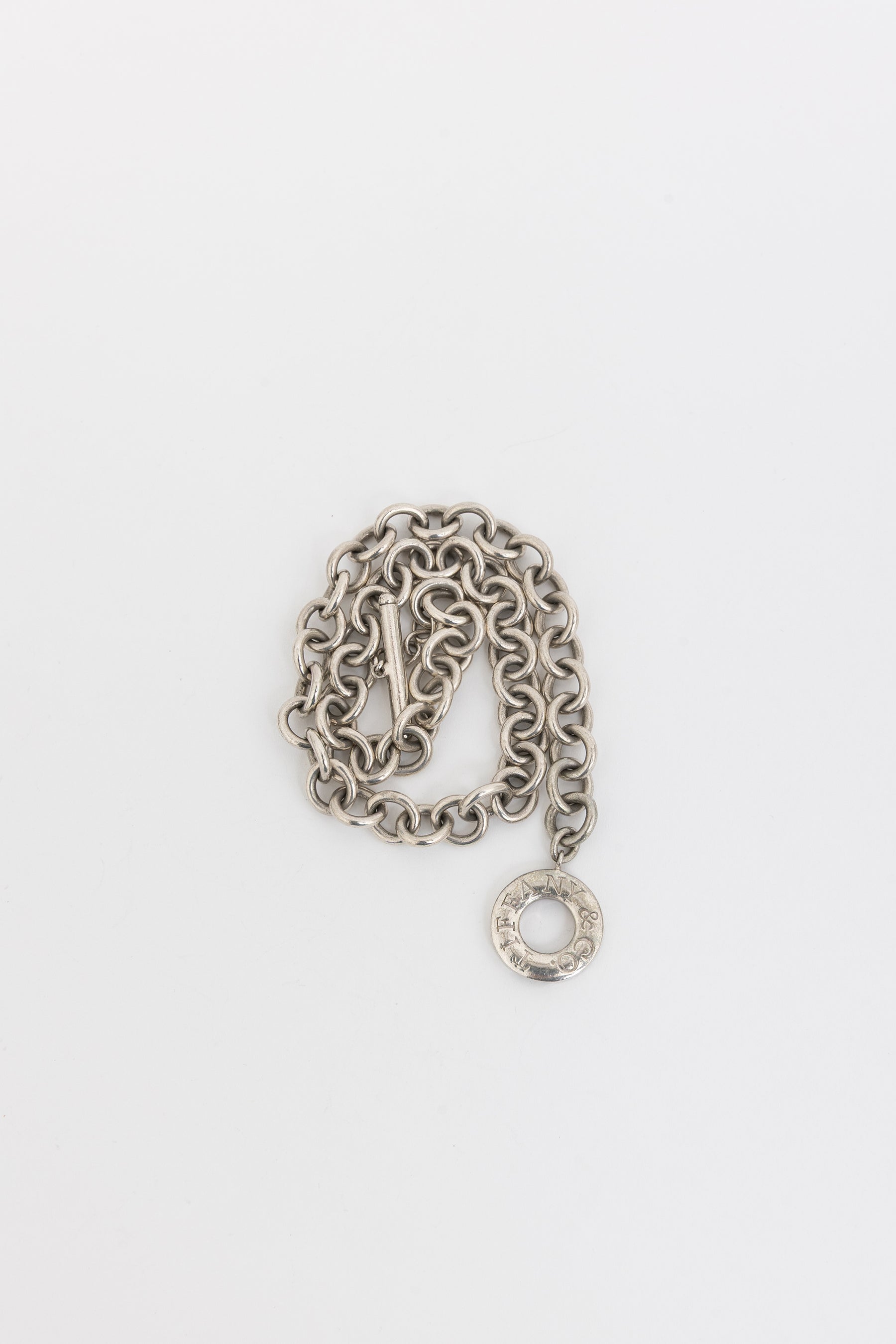 Tiffany & Co. Sterling Silver Toggle Heart Necklace
