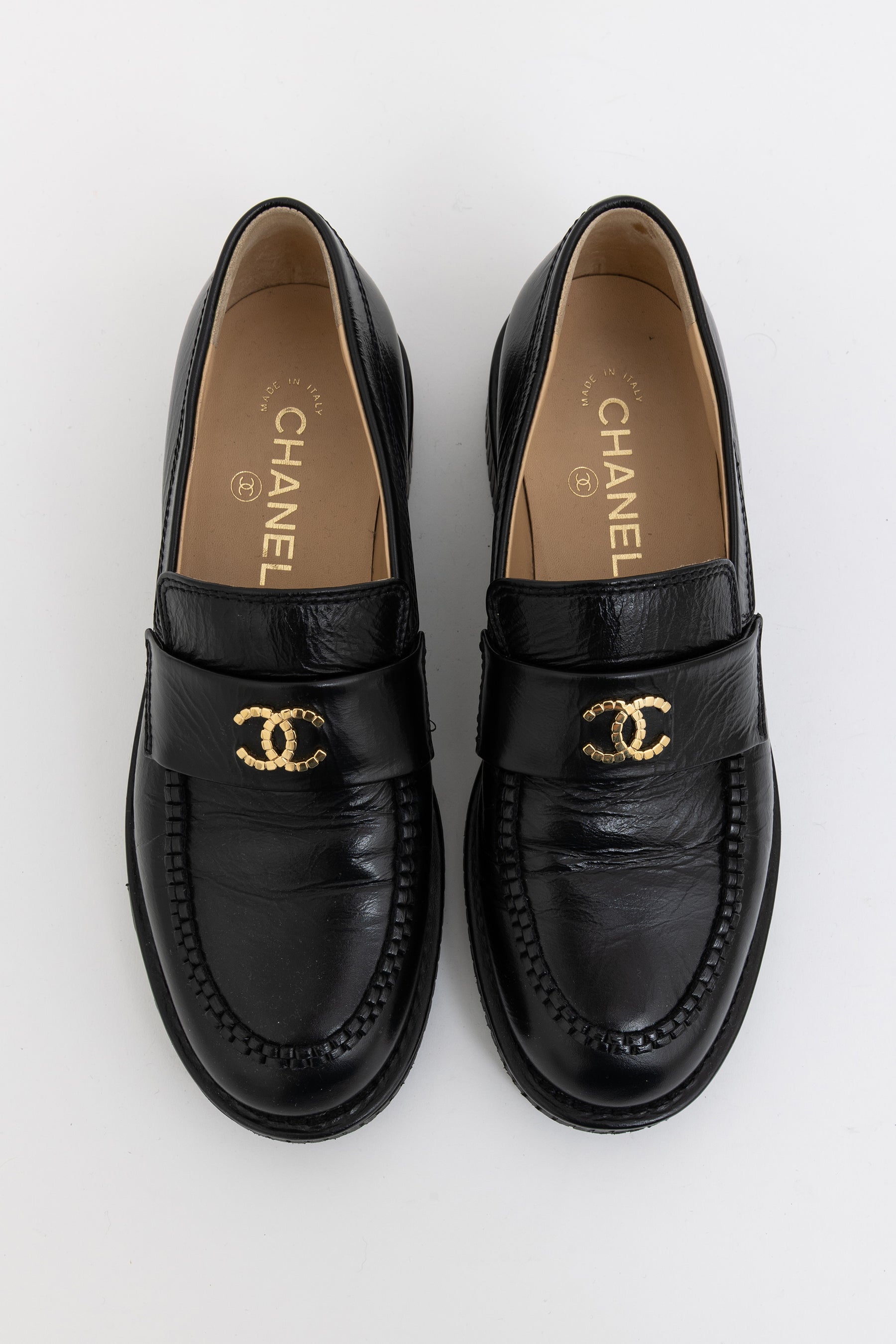 Crumpled CC Mocassin Loafers