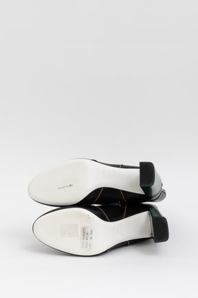 Multi-Colour Trim Heeled Boots