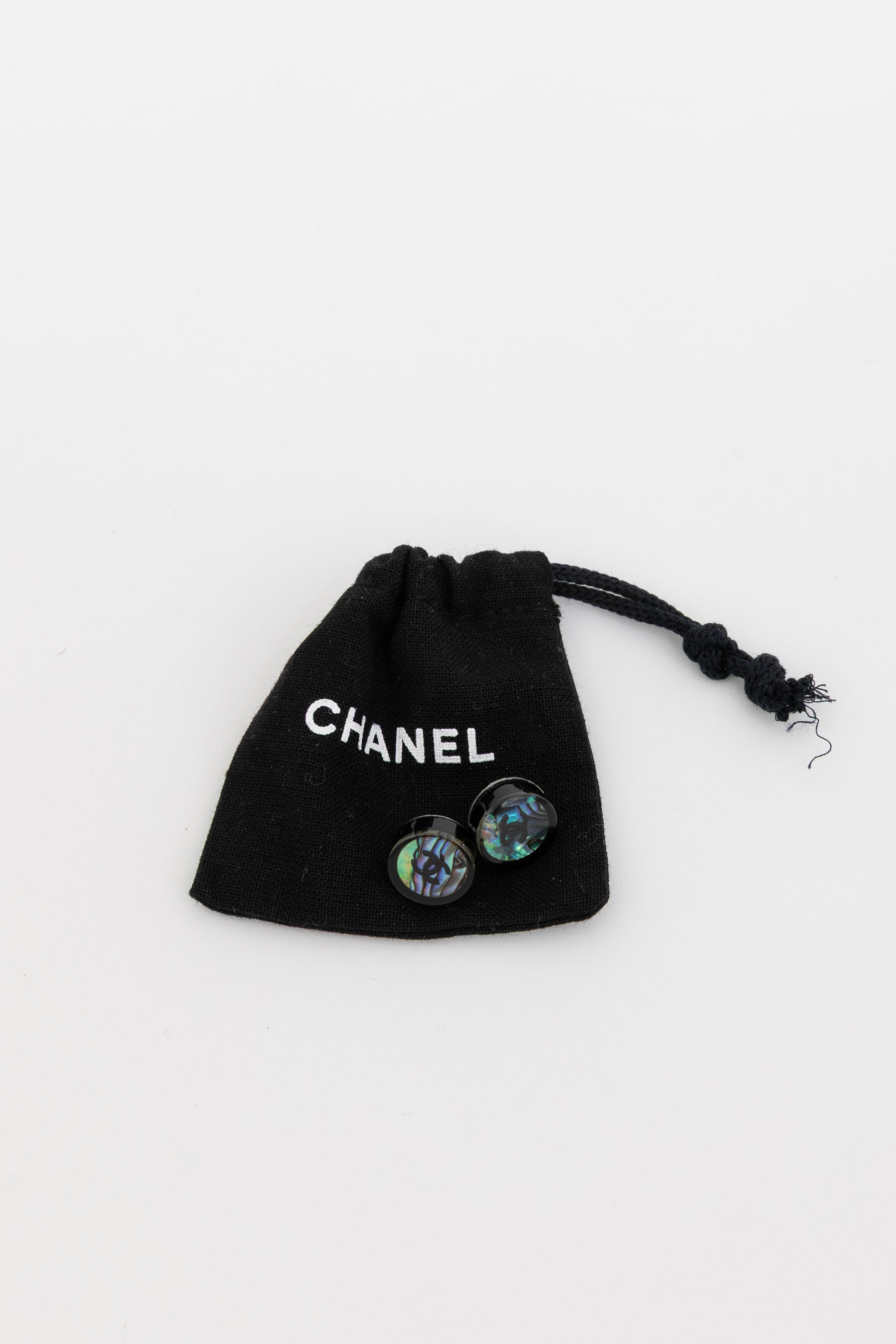 Iridescent Logo Earrings