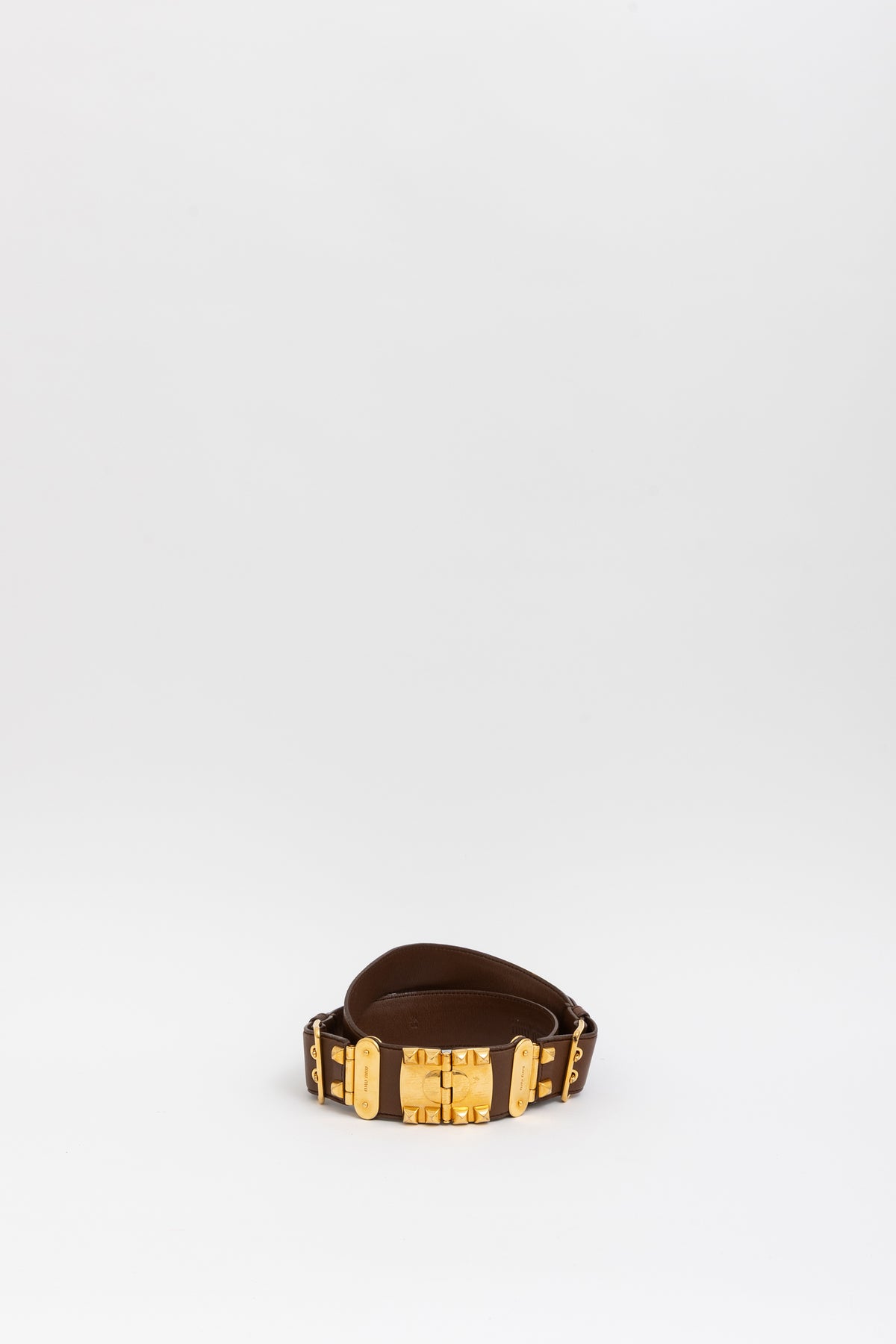Wide Studded Belt