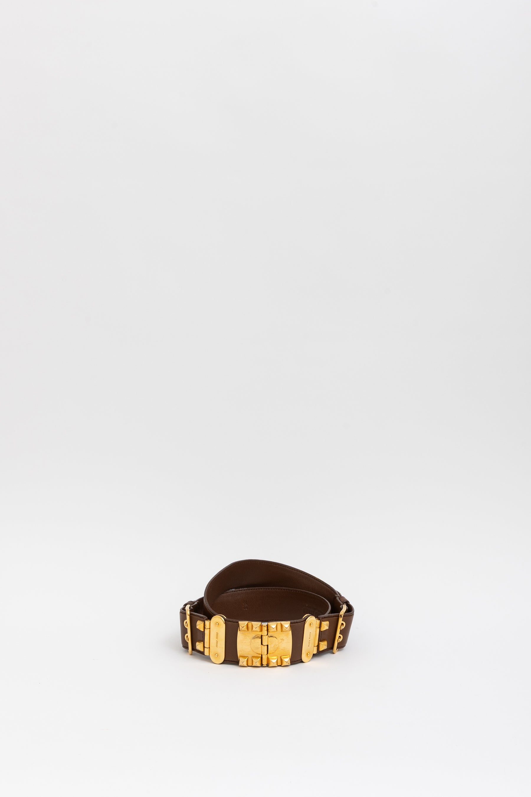 Wide Studded Belt