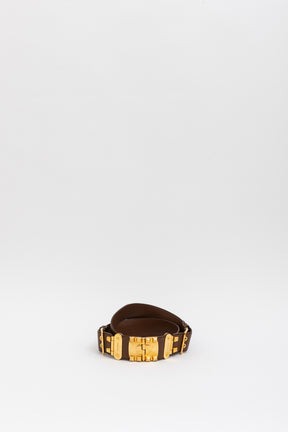 Wide Studded Belt