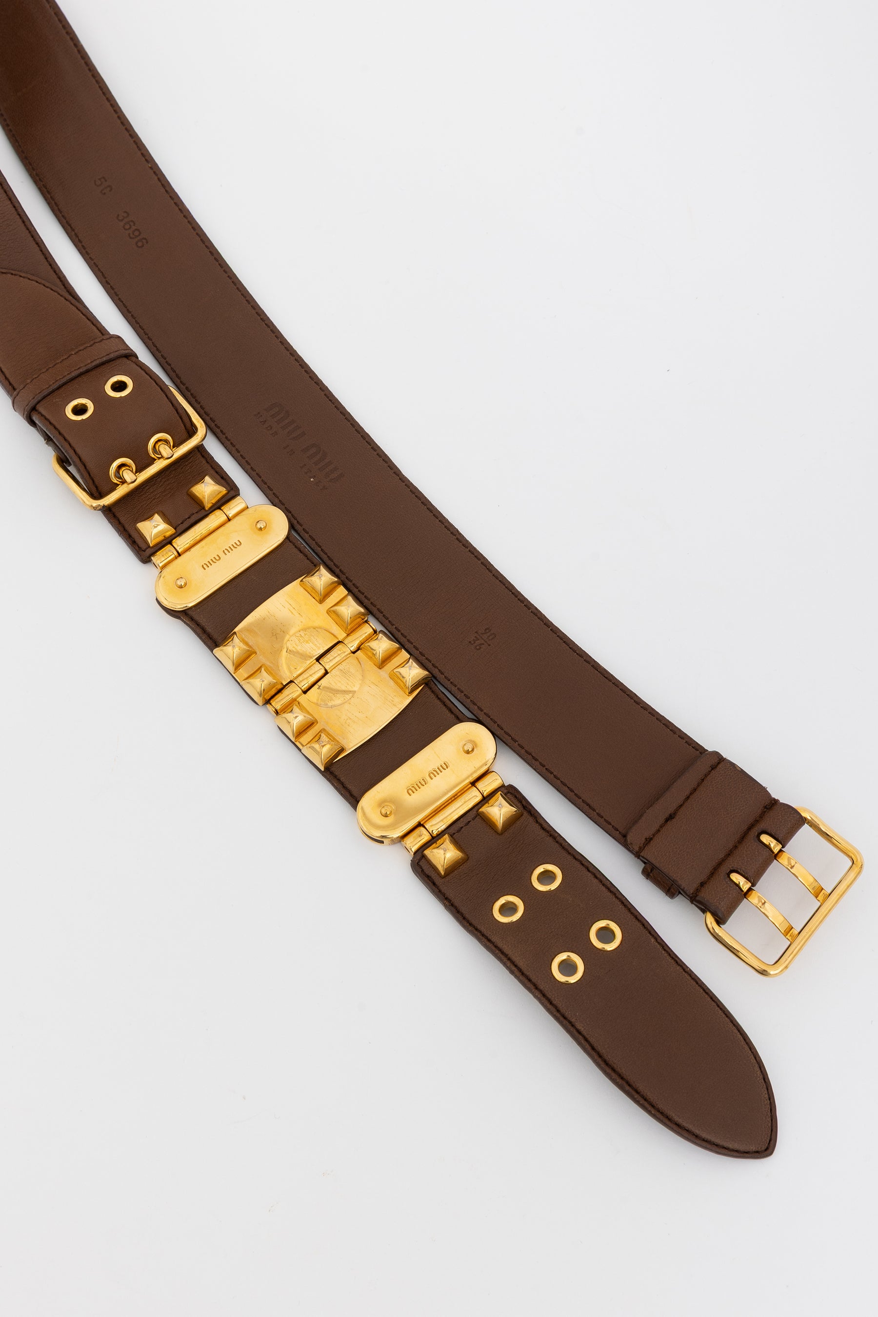 Wide Studded Belt