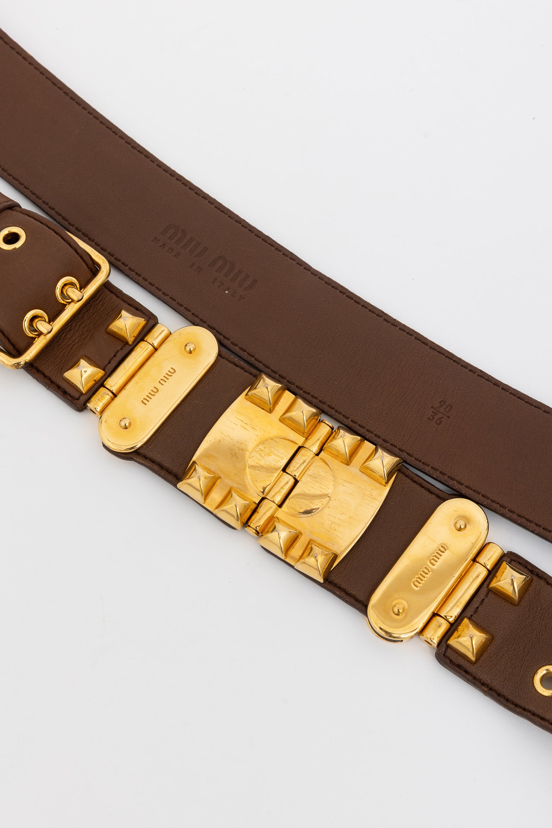 Wide Studded Belt
