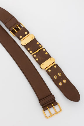 Wide Studded Belt