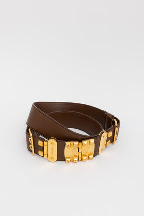 Wide Studded Belt