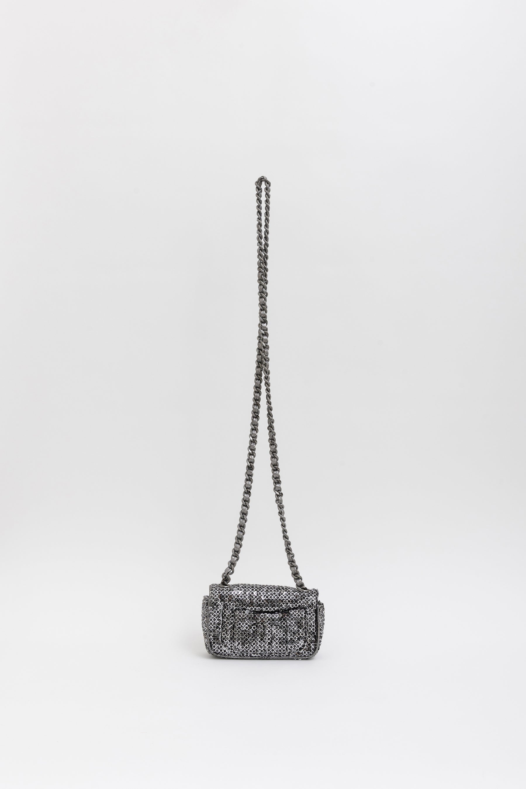 Mini Sequin Flap Bag