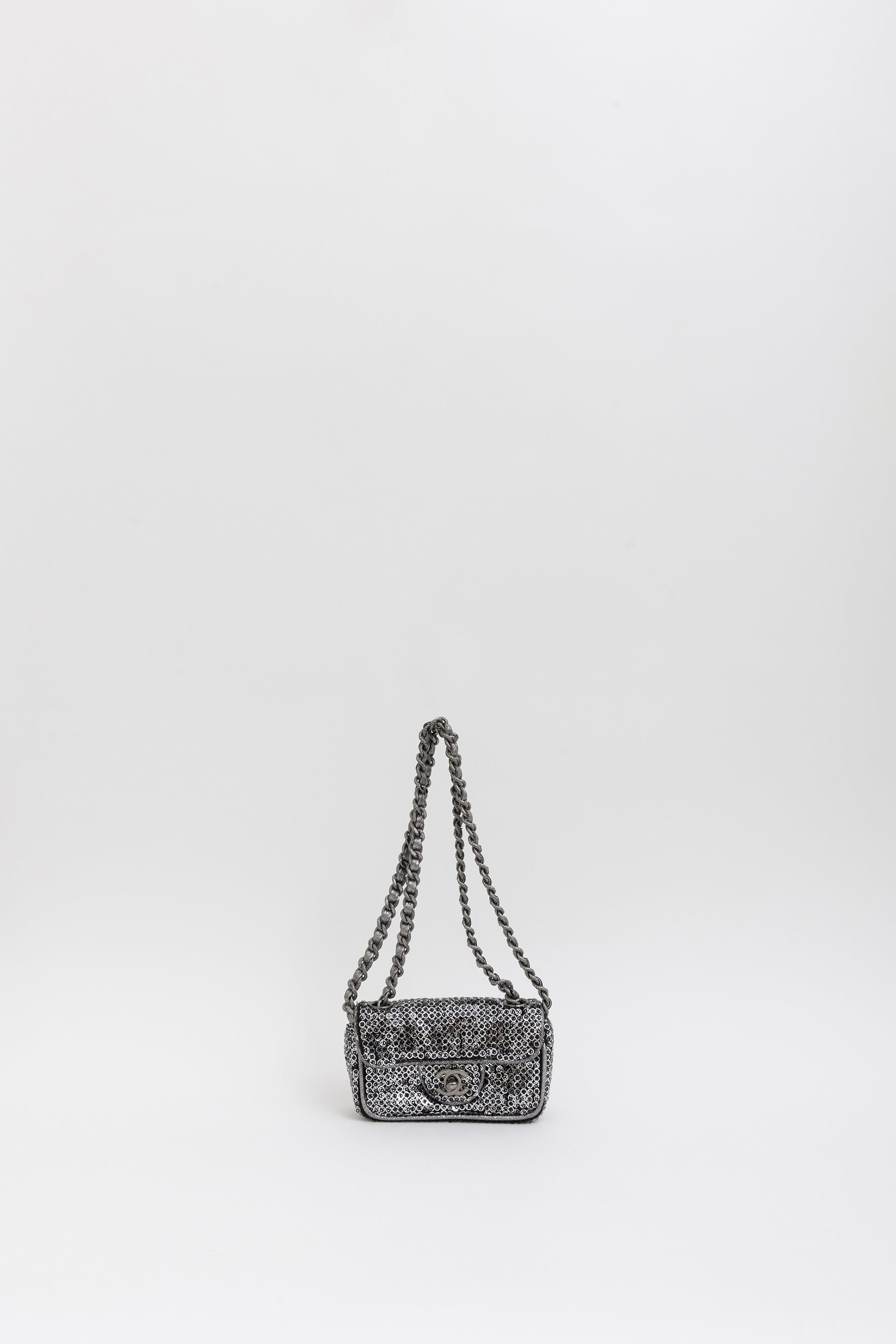 Mini Sequin Flap Bag