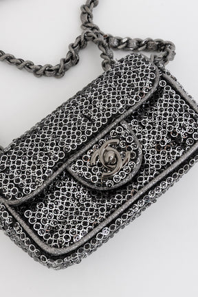 Mini Sequin Flap Bag