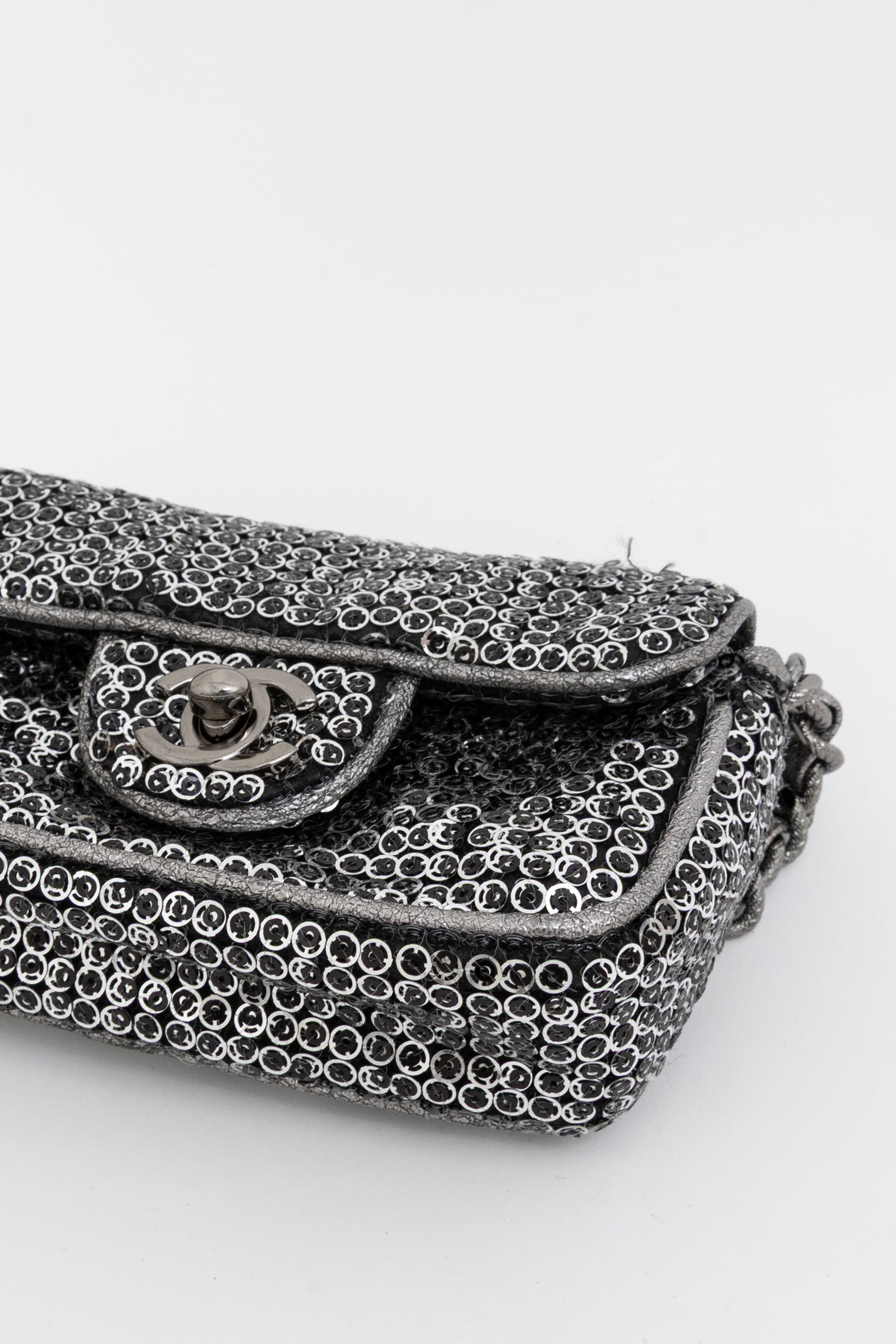 Mini Sequin Flap Bag
