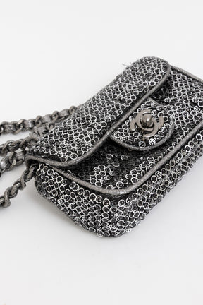Mini Sequin Flap Bag