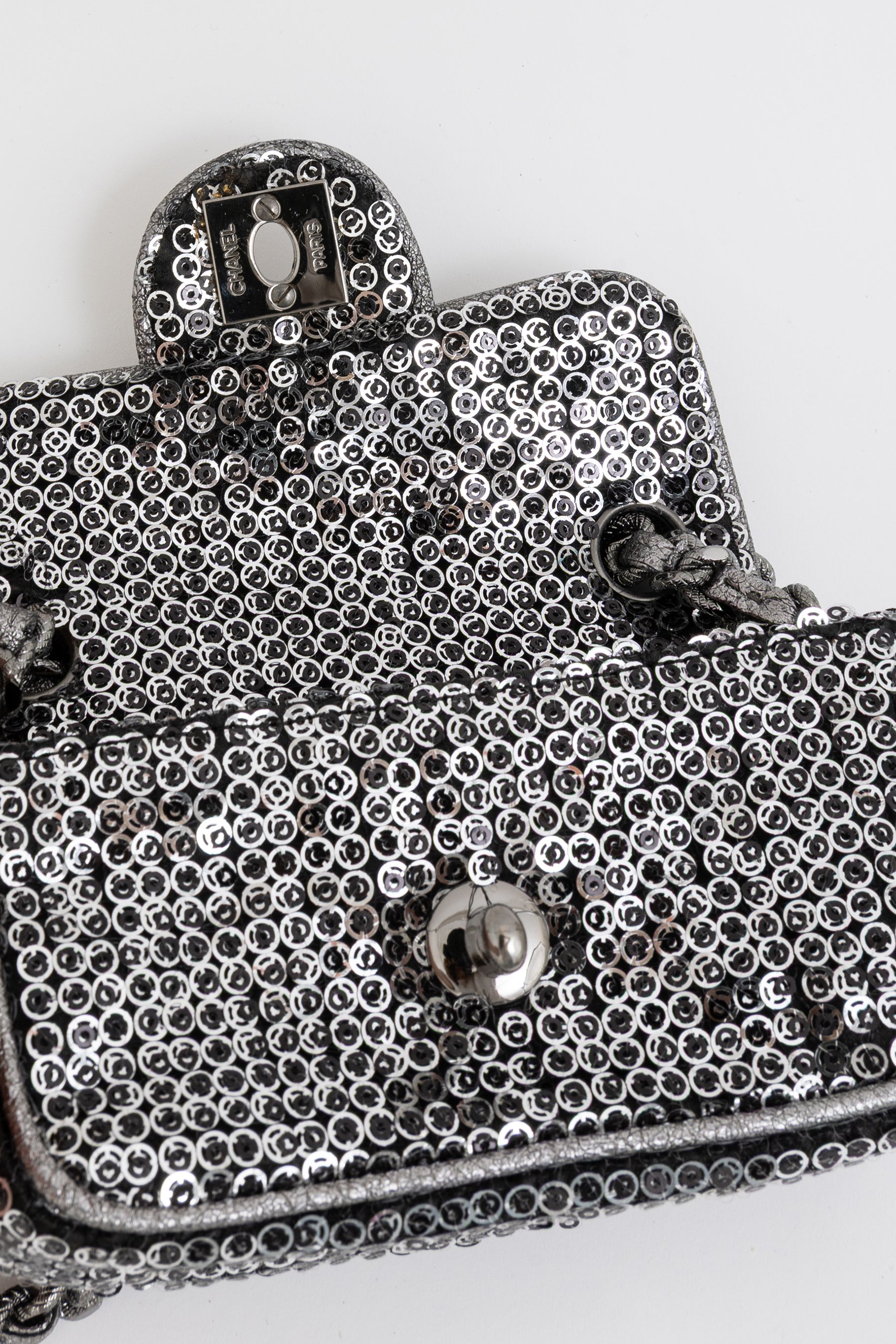 Mini Sequin Flap Bag