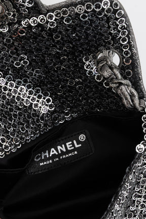 Mini Sequin Flap Bag