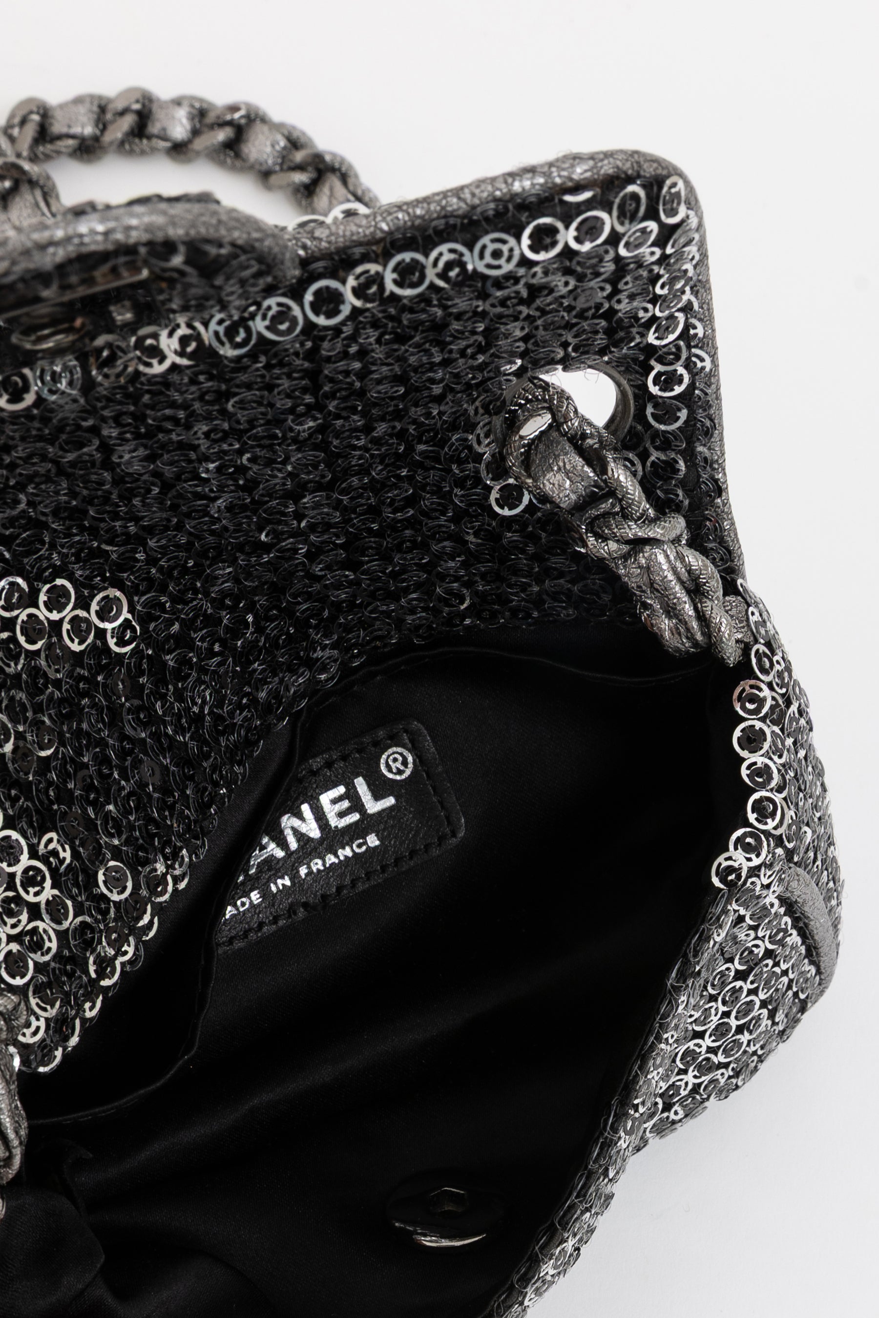 Mini Sequin Flap Bag