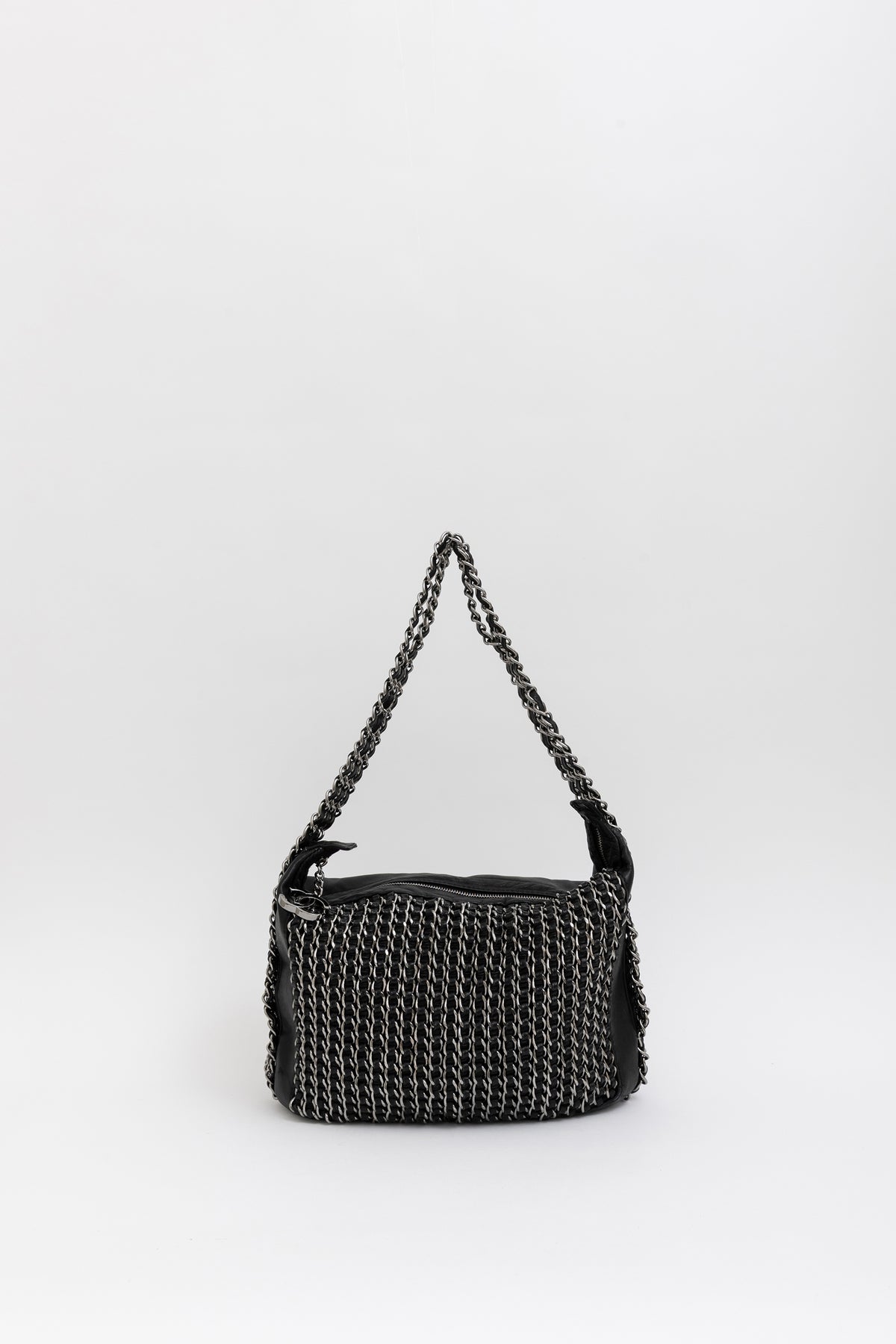 Triple Chain Hobo Bag
