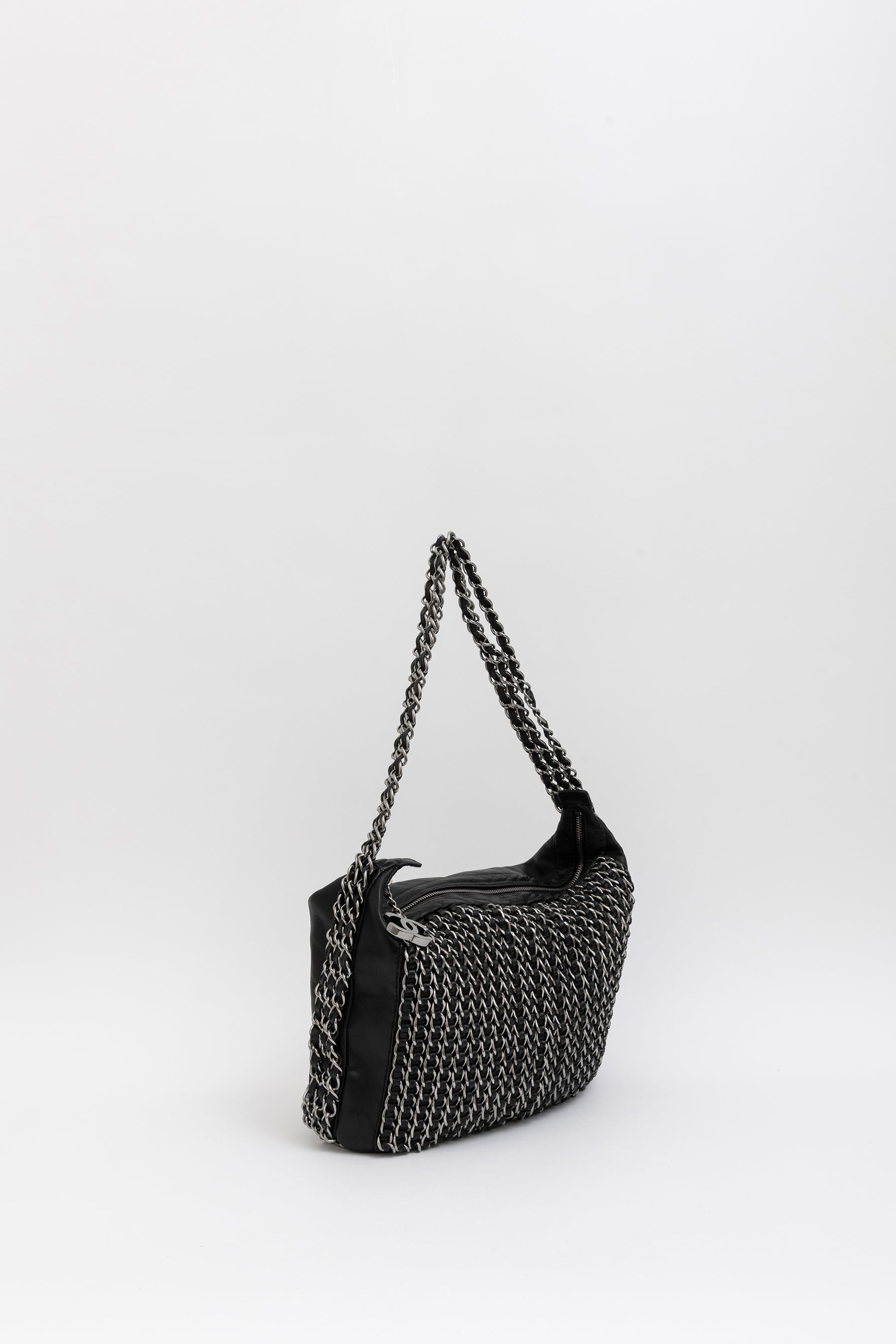 Triple Chain Hobo Bag