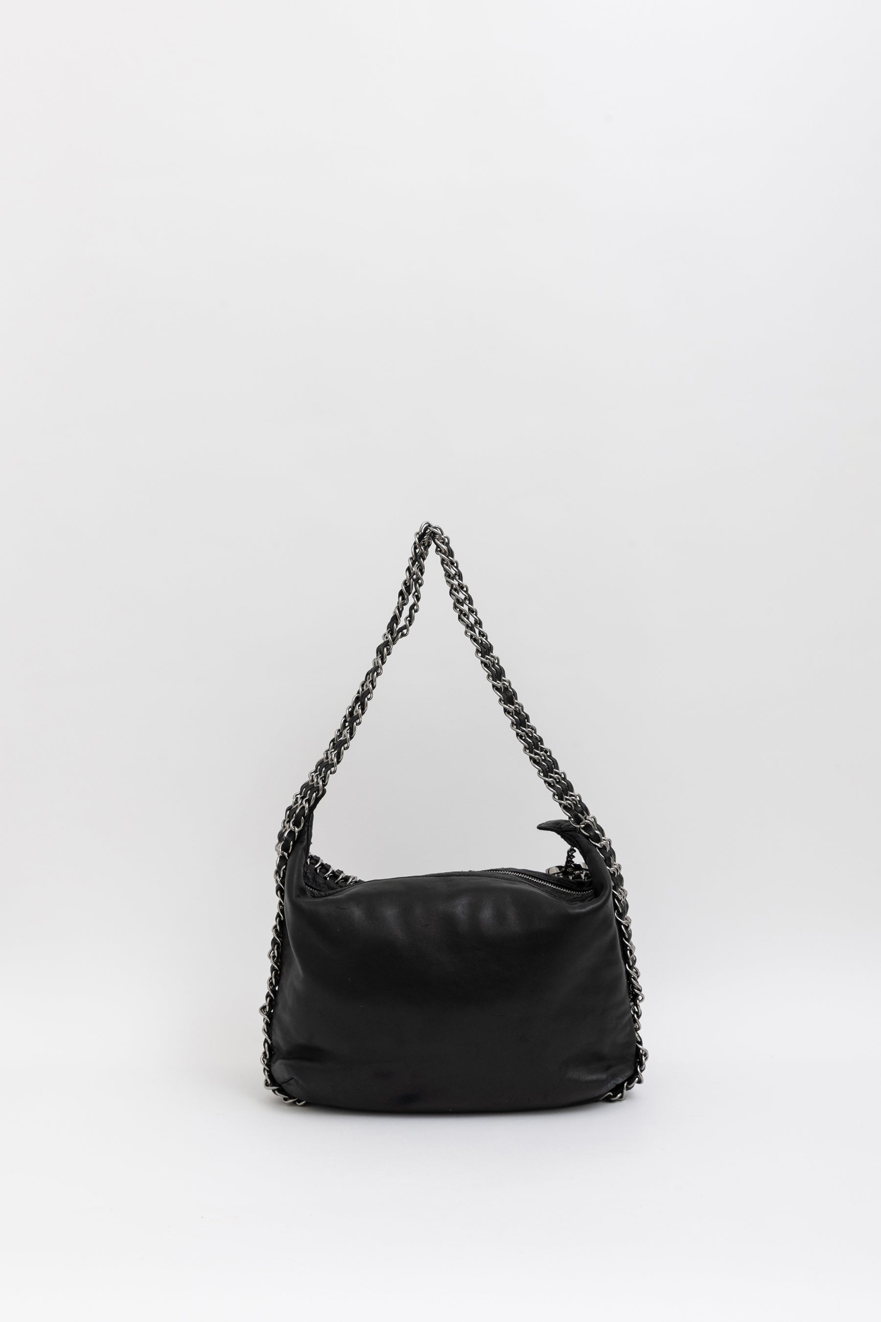 Triple Chain Hobo Bag