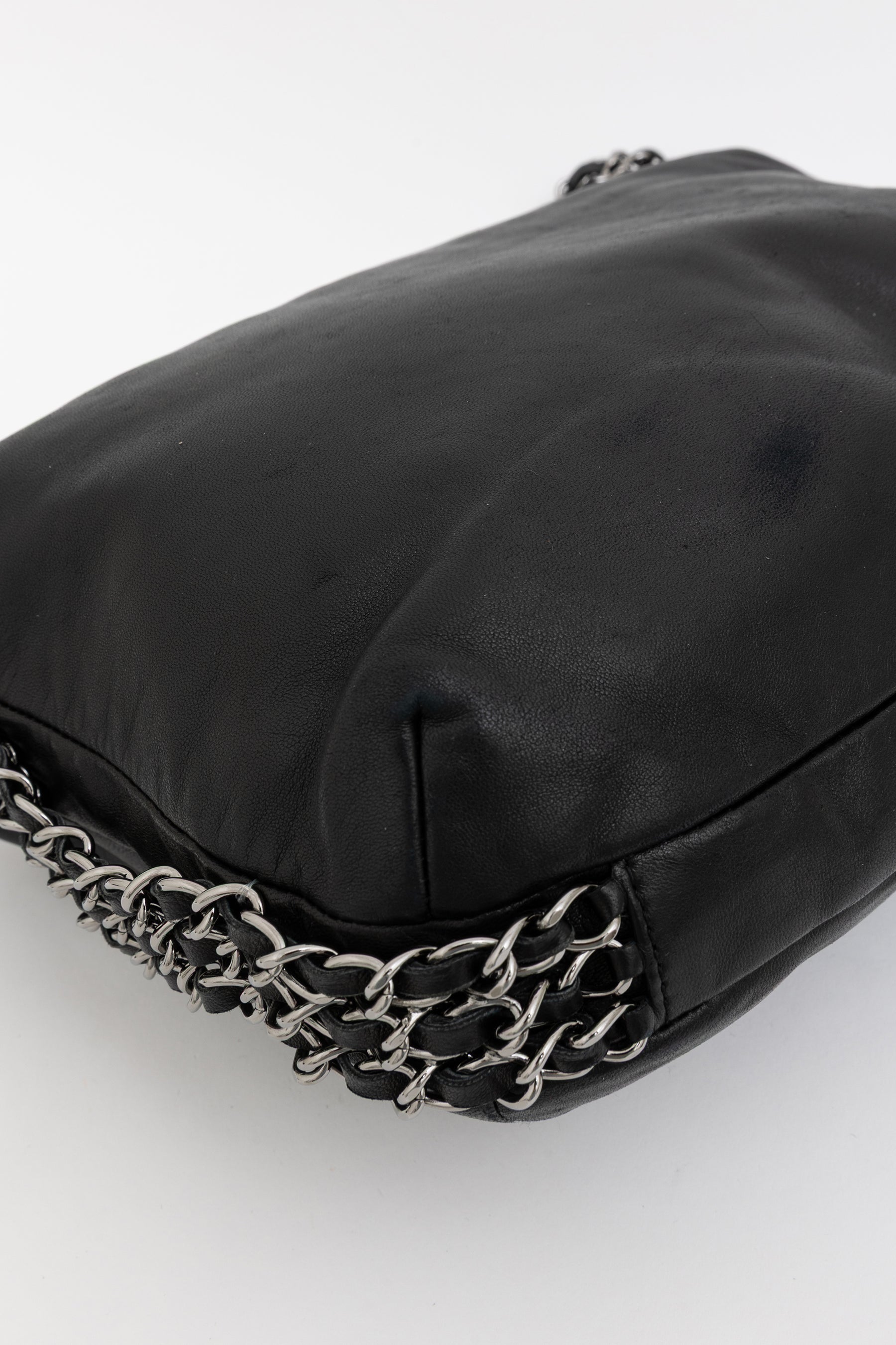 Triple Chain Hobo Bag