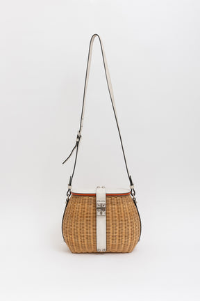 Midollino Wicker Crossbody Bag