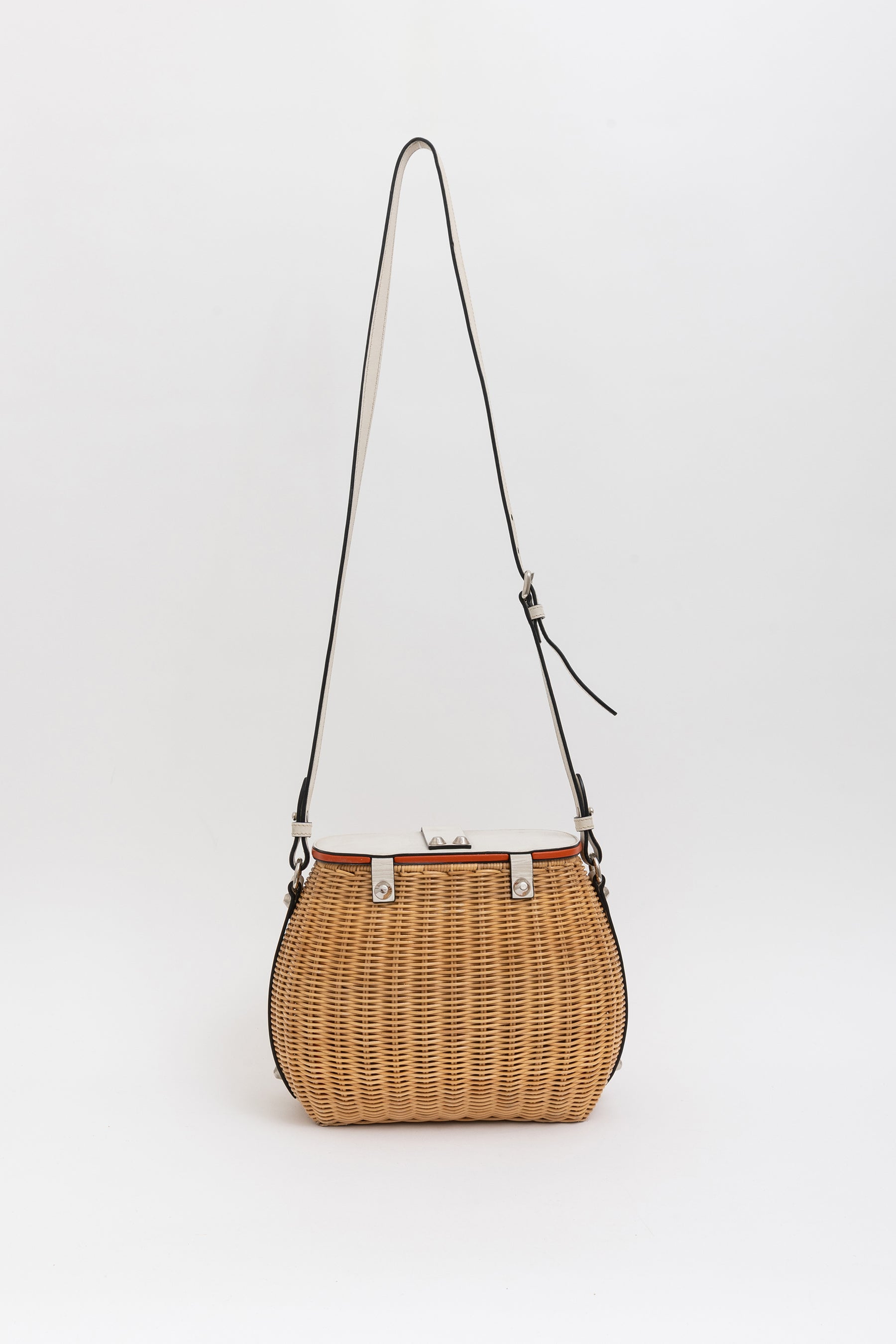 Midollino Wicker Crossbody Bag