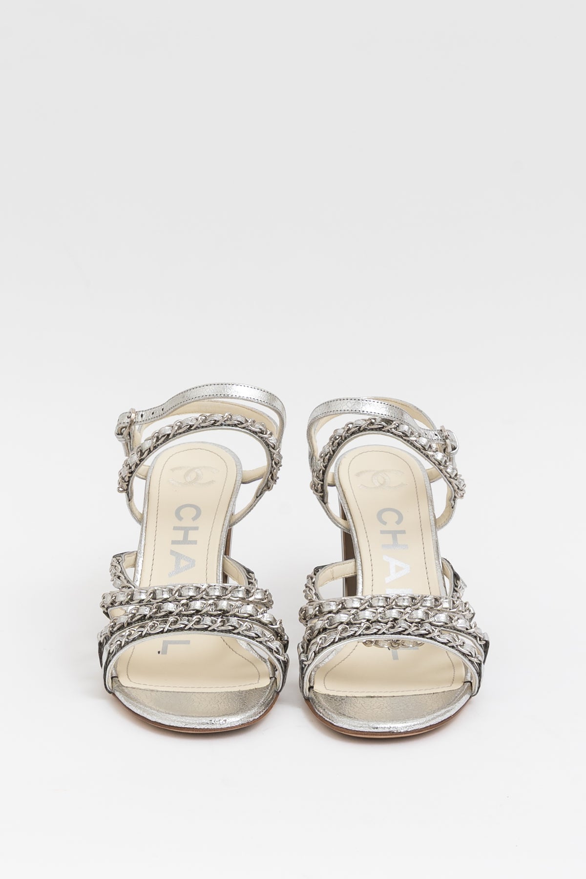 Chain Block Heel Sandals