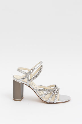 Chain Block Heel Sandals