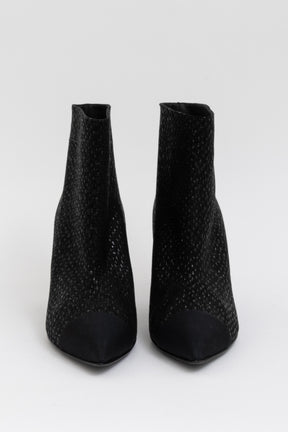 Gabrielle Glitter Cap Toe Ankle Boots