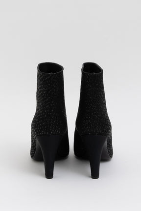 Gabrielle Glitter Cap Toe Ankle Boots