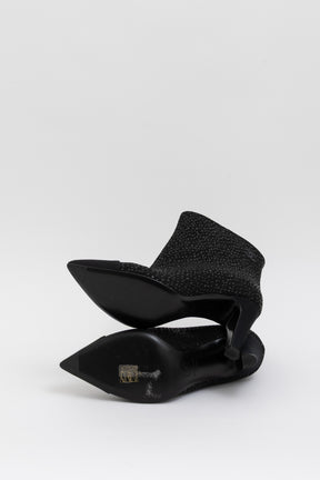 Gabrielle Glitter Cap Toe Ankle Boots