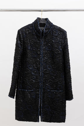 Camellia Cloqué Long Jacket