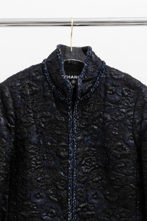 Camellia Cloqué Long Jacket