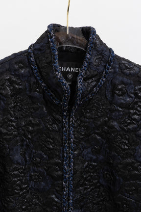 Camellia Cloqué Long Jacket