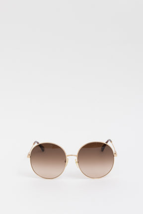 Round Gold Frame Sunglasses