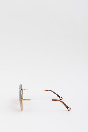 Round Gold Frame Sunglasses