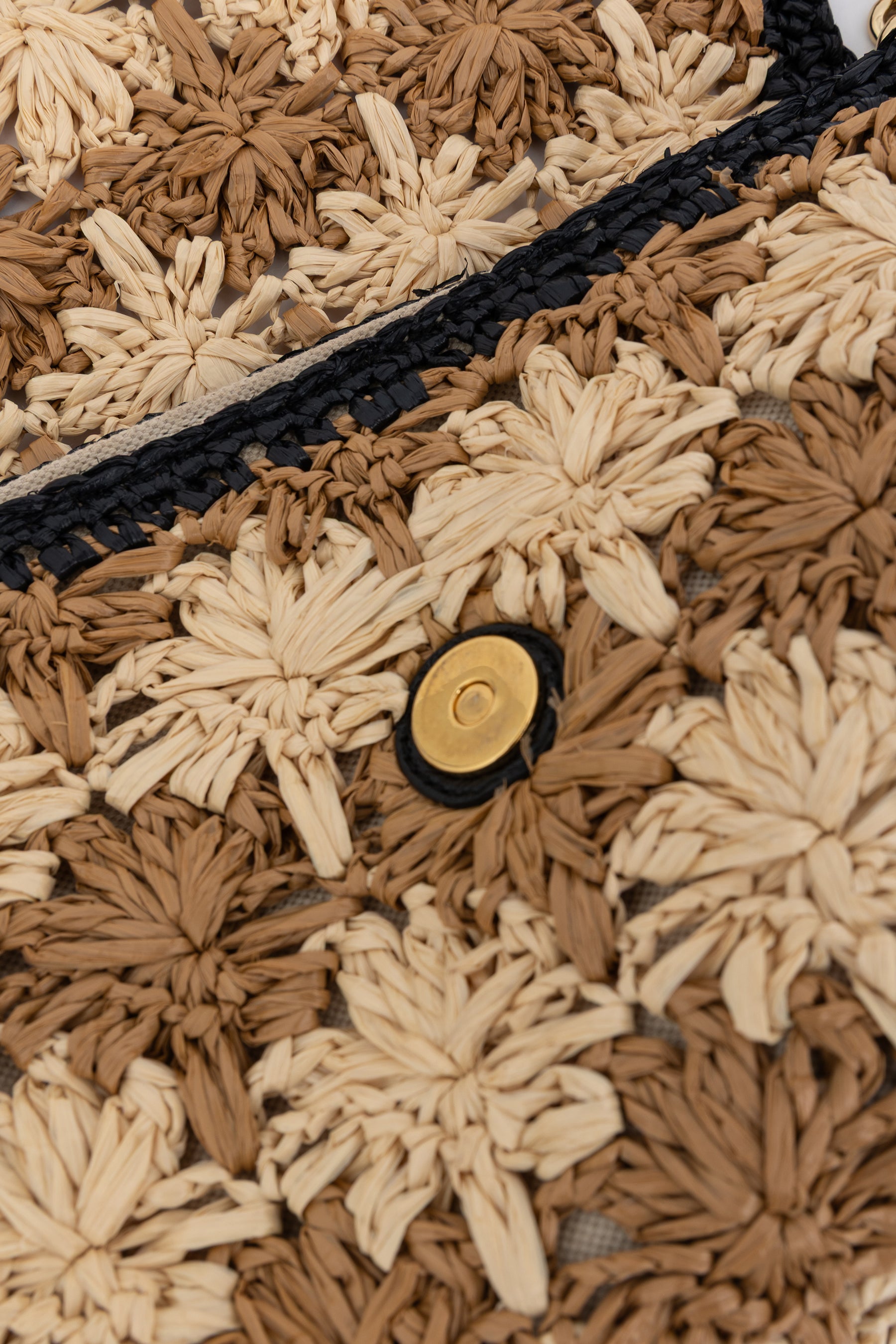 Small GG Marmont Raffia Shoulder Bag
