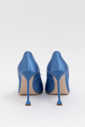 Embellished Satin Pumps