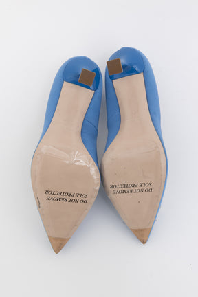 Embellished Satin Pumps