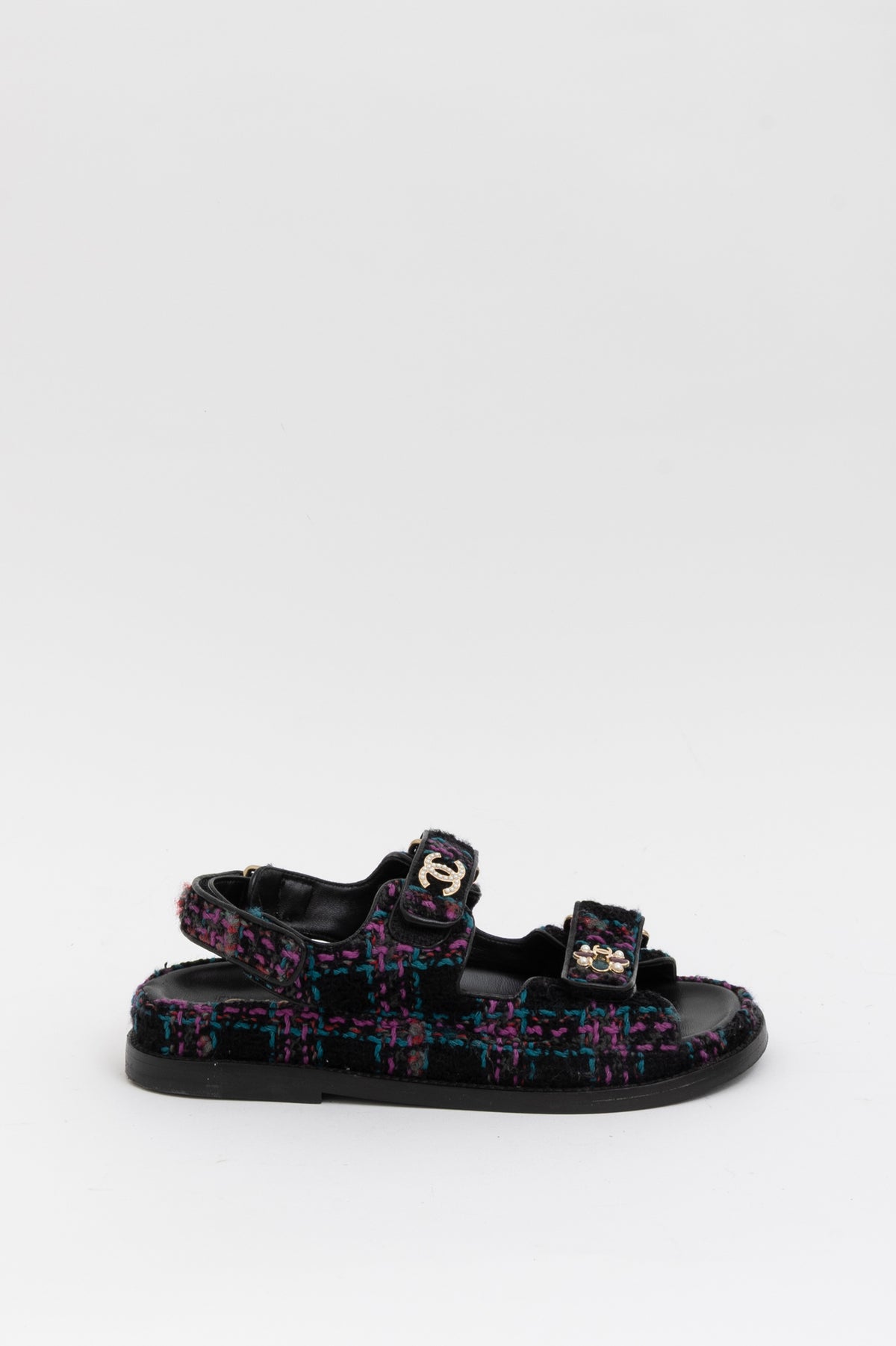 Tweed Dad Sandals