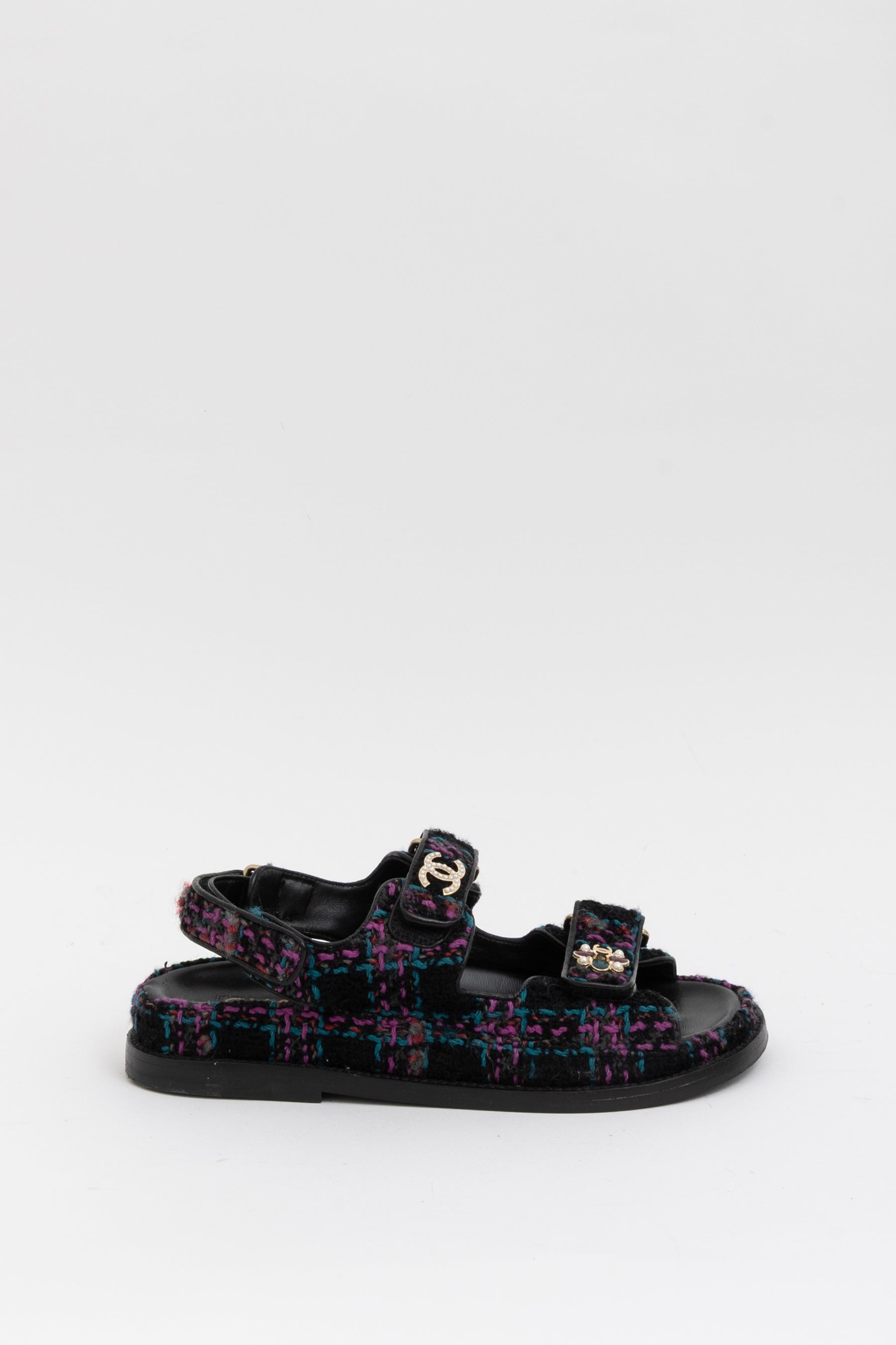 Tweed Dad Sandals